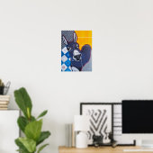 Esel Punch Gemälde von Alfred Fox Poster (Heimbüro)