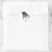 ESEL, RUNDER AUFKLEBER (Tasche)