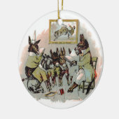 Esel-Schulantiken-Illustration Keramikornament (Links)