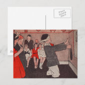 Esel Schwanz stecken Vintage Kinder Postkarte (Vorne/Hinten)