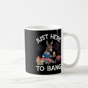 Esel trinkt Bier Bbq nur hier um den 4. Juli zu fe Kaffeetasse