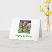 Esel und Baby Karte (Gelbe Blume)