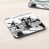 Esel und Elefant in Spanien Getränkeuntersetzer (Linke Seite)