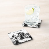 Esel und Elefant in Spanien Getränkeuntersetzer (Rechte Seite)