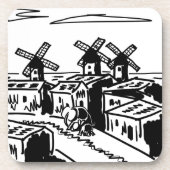 Esel und Elefant in Spanien Getränkeuntersetzer (Vorderseite)