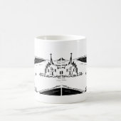 Esel und Elefant mit Wanze und Kathedrale Kaffeetasse (Mittel)