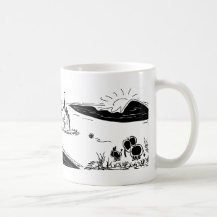 Esel und Elefant mit Wanze und Kathedrale Kaffeetasse