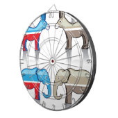 Esel-und Elefant-politische Partys Dartscheibe (Vorderseite rechts)