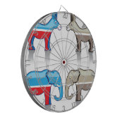 Esel-und Elefant-politische Partys Dartscheibe (Vorderseite Links)