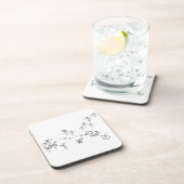 Esel- und Elefantblick auf Fliegeninsekt Untersetzer (Rechte Seite)