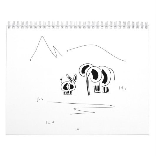 Esel- und Elefantkalender Kalender (Titelbild)