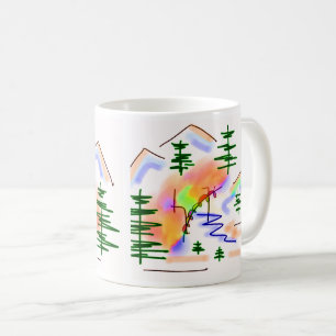 Esel und Regenbogen Kaffeetasse