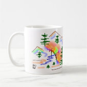Esel und Regenbogen Kaffeetasse (Links)