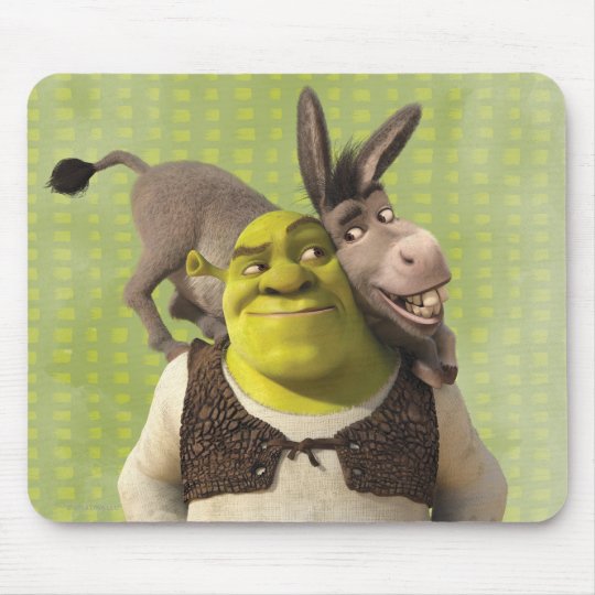 Esel Und Shrek Mousepad Zazzle De