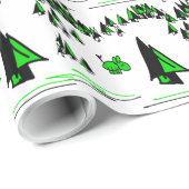 Esel- und Weihnachtsbaum Geschenkpapier (Rolleneckpunkt)