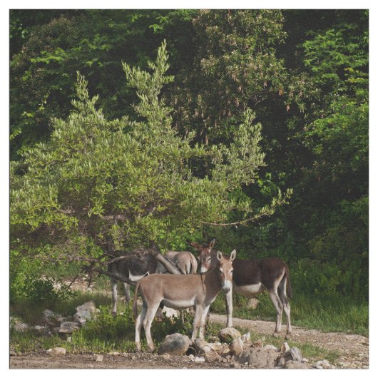 Esel unter dem Baum Stoff (Muster)