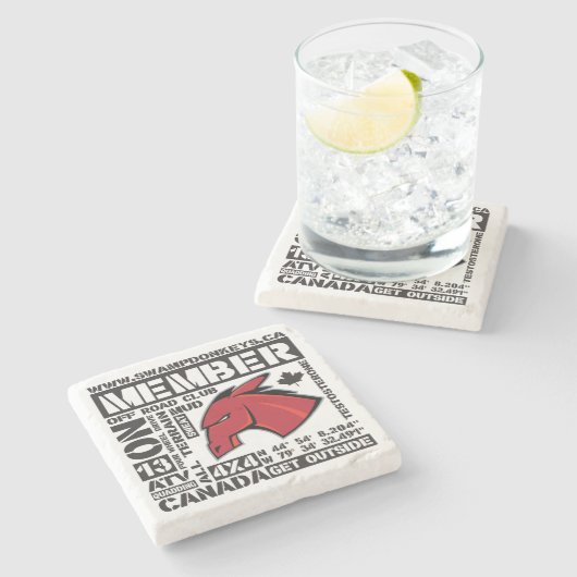 Esel-Untersetzer Steinuntersetzer (Seitenansicht)