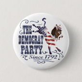 Esel USA-Tritt-Knopf Button (Vorderseite)