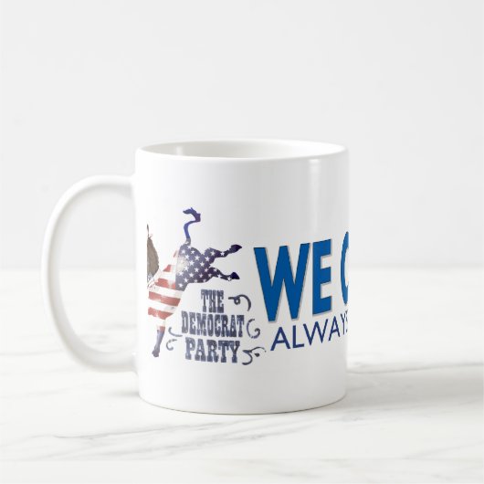 Esel USA-Tritt-Tasse Kaffeetasse (Links)