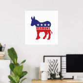 Esel Vermonts Demokrat Poster (Heimbüro)