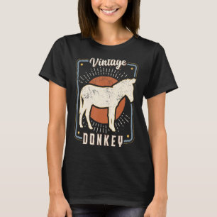Esel Vintage Retro Klassiker Tierliebe 1 T-Shirt