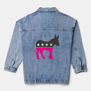 Esel-Wahlrosa Jeansjacke