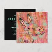 Eselbemalung Einladung (Vorne/Hinten)