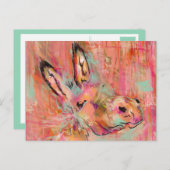 Eselbemalung Postkarte (Vorne/Hinten)