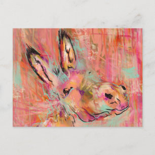 Eselbemalung Postkarte