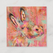 Eselbemalung Quadratische Visitenkarte (Vorderseite)