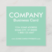 Eselbemalung Quadratische Visitenkarte (Rückseite)