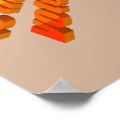 Eselbild mit Ohren Poster (Ecke)