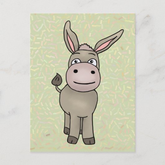Eselchen Postkarte (Vorderseite)
