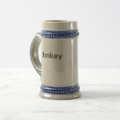 Eseldunkel Bierglas (Vorderseite Links)