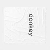 Eseldunkel Fleecedecke (Vorderseite (Horizontal))