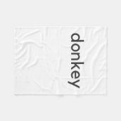 Eseldunkel Fleecedecke (Vorderseite (Horizontal))