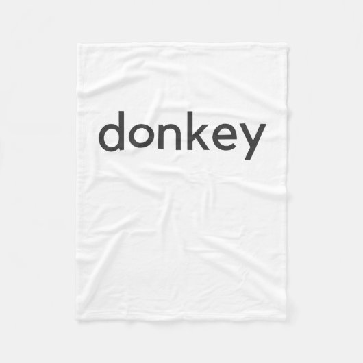 Eseldunkel Fleecedecke (Vorderseite)