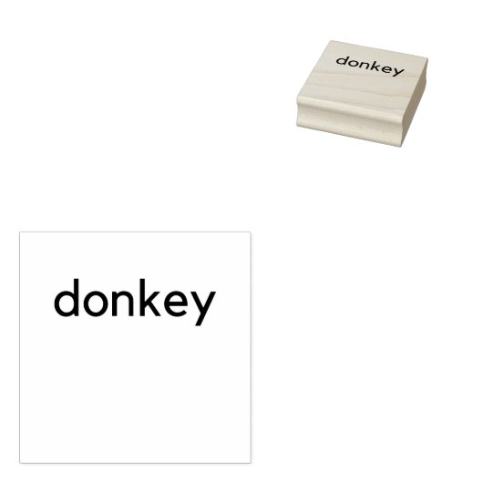 Eseldunkel Gummistempel (Stempel)