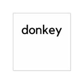 Eseldunkel Gummistempel (Prägung)