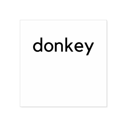 Eseldunkel Gummistempel (Prägung)