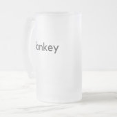 Eseldunkel Mattglas Bierglas (Vorderseite Links)