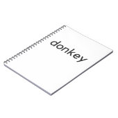 Eseldunkel Notizblock (Linke Seite)