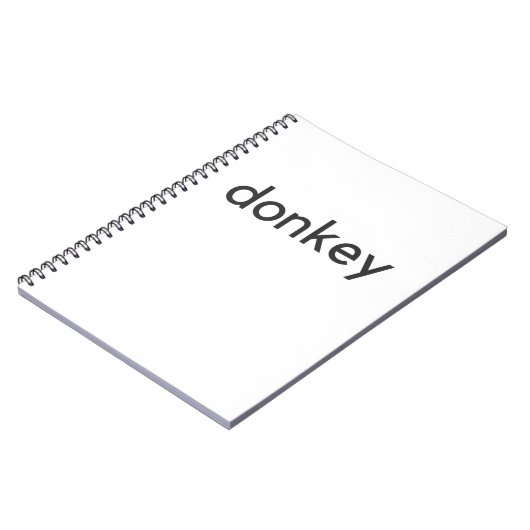 Eseldunkel Notizblock (Linke Seite)