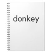 Eseldunkel Notizblock (Vorderseite)