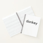 Eseldunkel Notizblock (Innenseite)