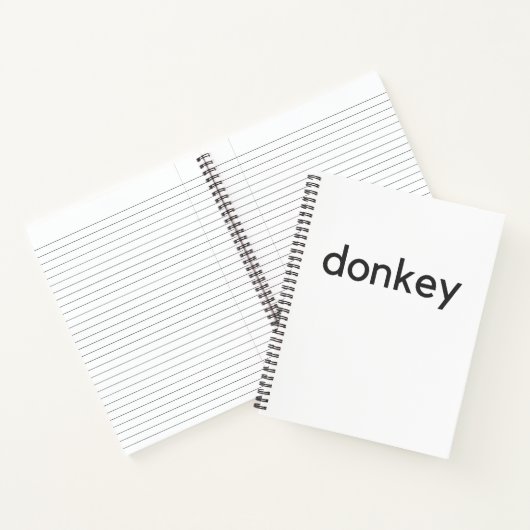 Eseldunkel Notizblock (Innenseite)