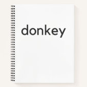 Eseldunkel Notizblock (Vorderseite)