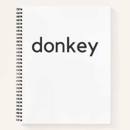 Eseldunkel Notizblock