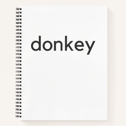 Eseldunkel Notizblock (Vorderseite)