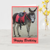 Eselfahrt auf eine Strandkarte Karte (Gelbe Blume)